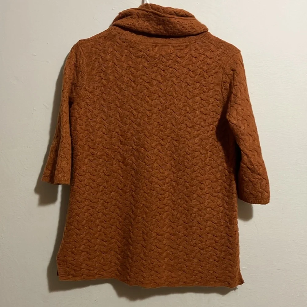 Fenn Wright Manson Women's Cowl Neck Sweater - Warm Rust. Size small. - Picture 5 of 5